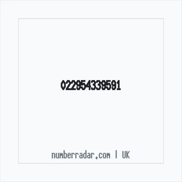 Reverse number check for +44 (2295) 433-959 — who called me?