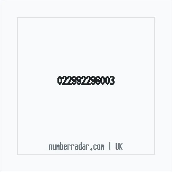 Reverse number check for +44 (2299) 229-600 — who called me?