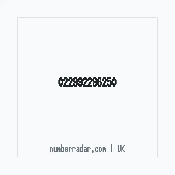 Reverse number check for +44 (2299) 229-625 — who called me?