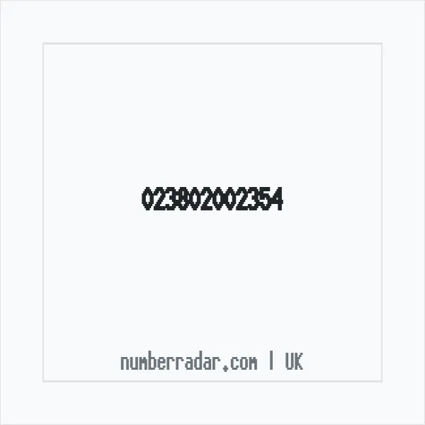 Reverse number check for +44 (2380) 200-235 — who called me?