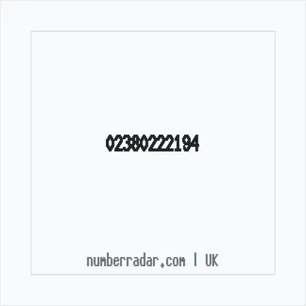 Reverse number check for +44 23 8022 2194 — who called me?