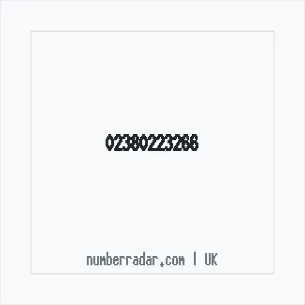 Reverse number check for +44 23 8022 3266 — who called me?