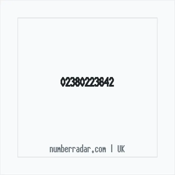 Reverse number check for +44 23 8022 3642 — who called me?