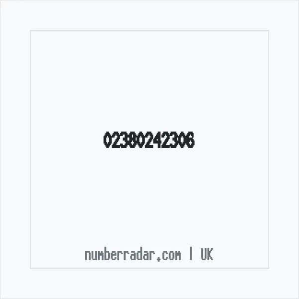 Reverse number check for +44 23 8024 2306 — who called me?
