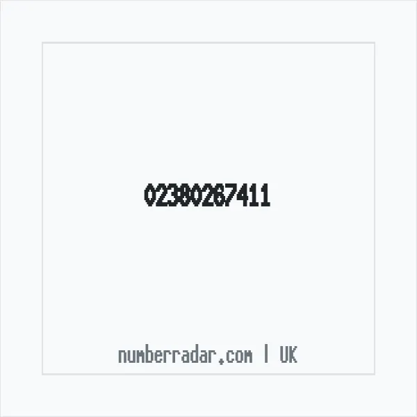 Reverse number check for +44 23 8026 7411 — who called me?