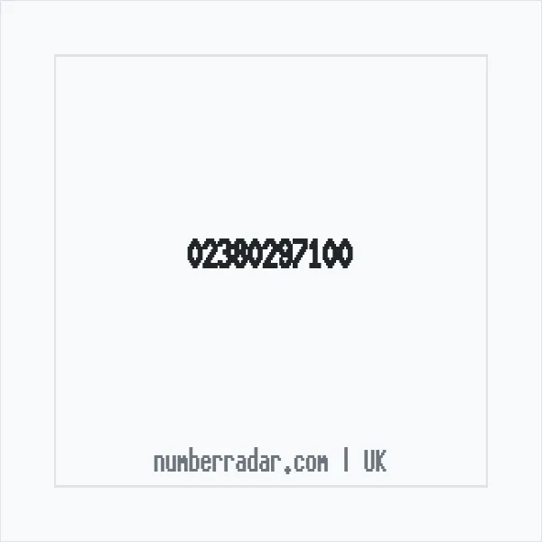 Reverse number check for +44 23 8029 7100 — who called me?
