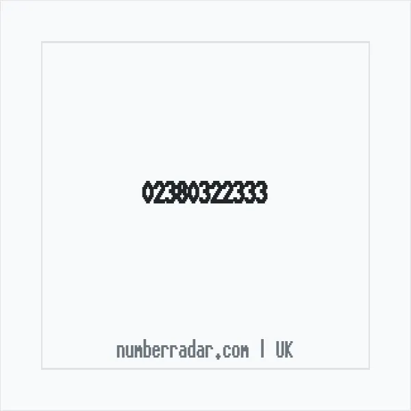 Reverse number check for +44 23 8032 2333 — who called me?