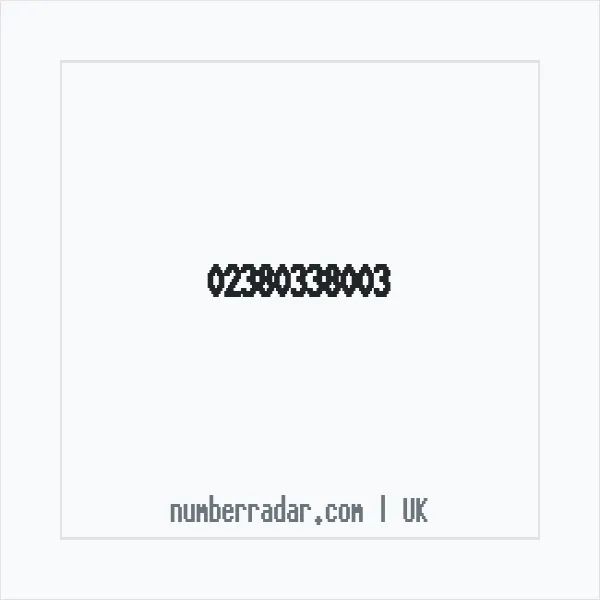 Reverse number check for +44 23 8033 8003 — who called me?