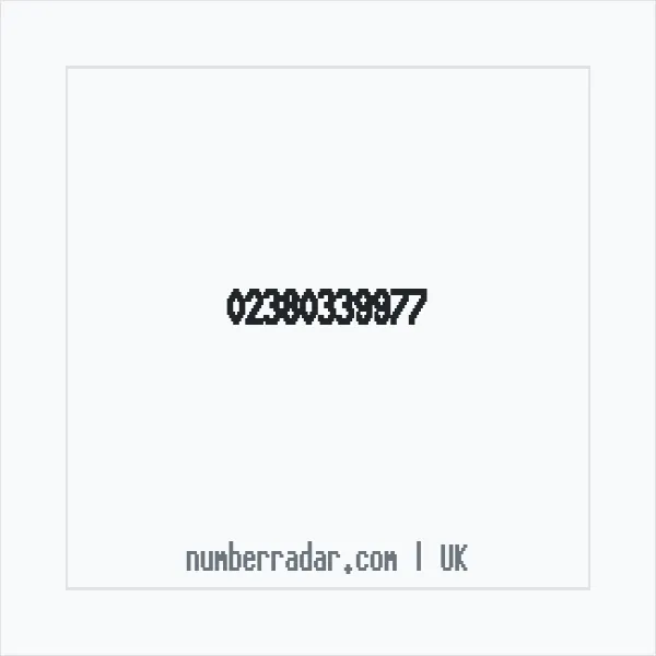 Reverse number check for +44 23 8033 9977 — who called me?