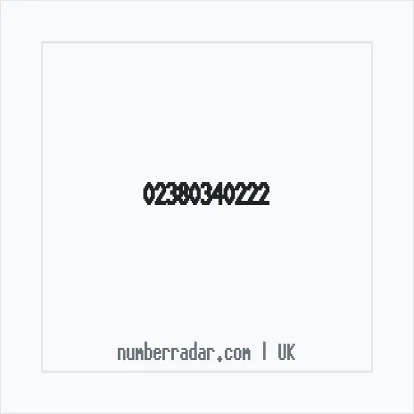 Reverse number check for +44 23 8034 0222 — who called me?