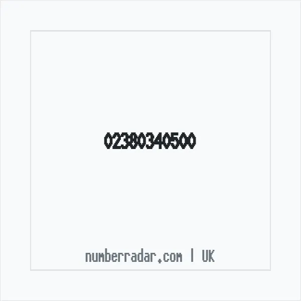 Reverse number check for +44 23 8034 0500 — who called me?