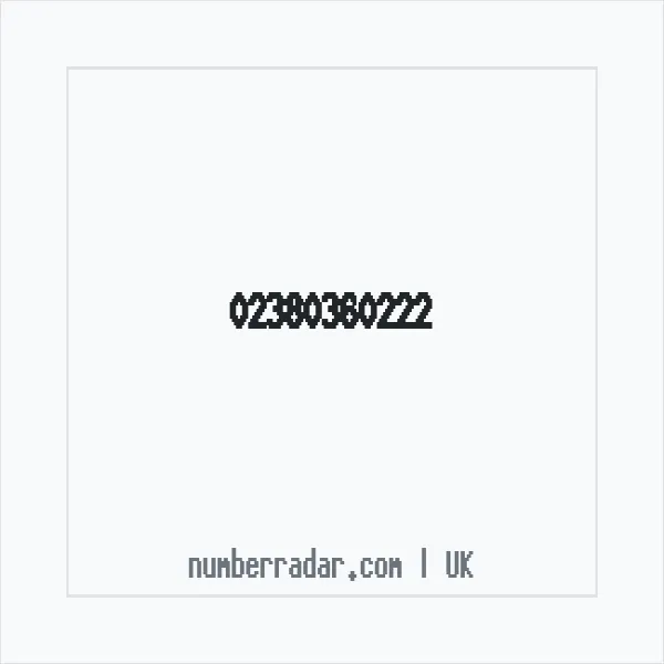 Reverse number check for +44 23 8036 0222 — who called me?
