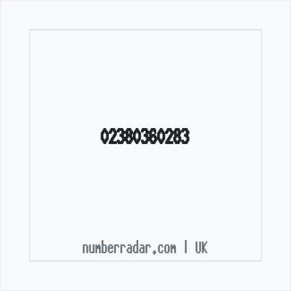 Reverse number check for +44 23 8036 0283 — who called me?