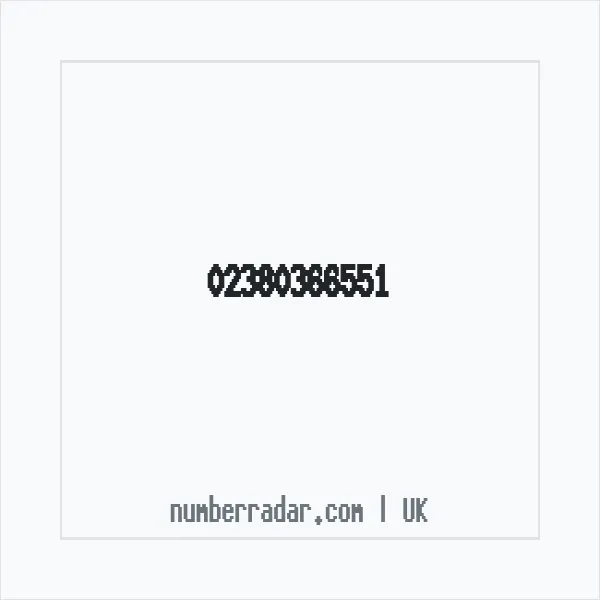 Reverse number check for +44 23 8036 6551 — who called me?
