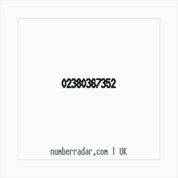 Reverse number check for +44 23 8036 7352 — who called me?