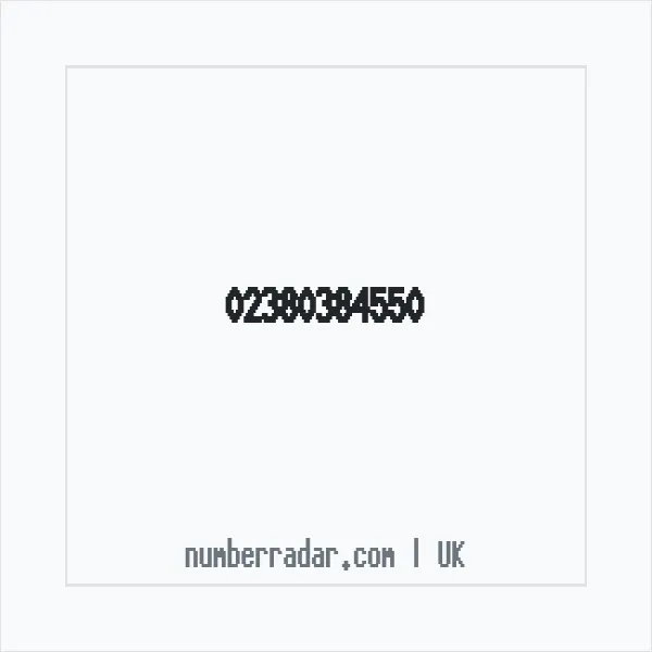 Reverse number check for +44 23 8038 4550 — who called me?