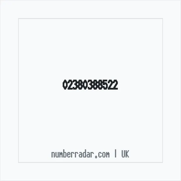 Reverse number check for +44 23 8038 8522 — who called me?