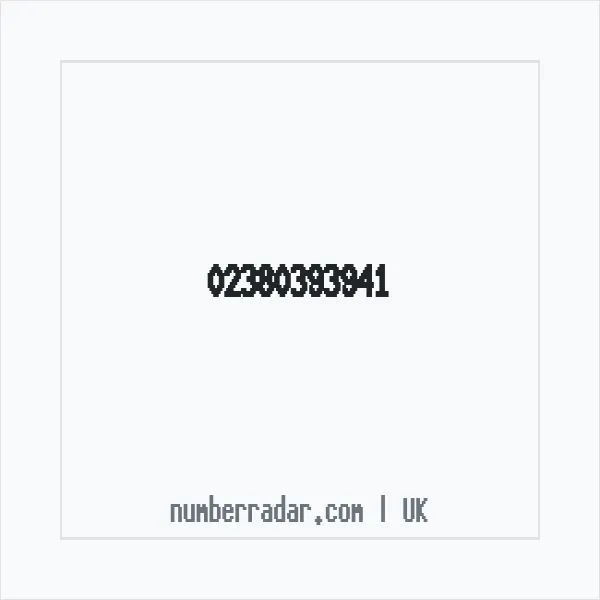 Reverse number check for +44 23 8039 3941 — who called me?