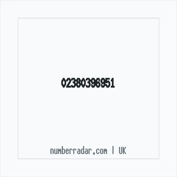 Reverse number check for +44 23 8039 6951 — who called me?