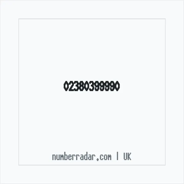 Reverse number check for +44 23 8039 9990 — who called me?