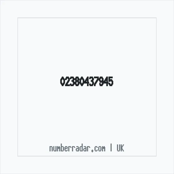 Reverse number check for +44 23 8043 7945 — who called me?