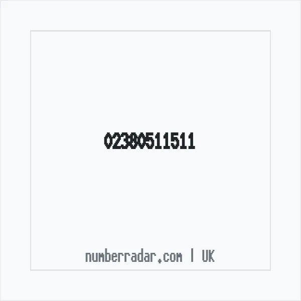 Reverse number check for +44 23 8051 1511 — who called me?