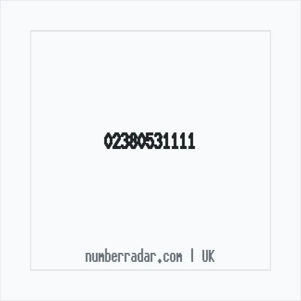 Reverse number check for +44 23 8053 1111 — who called me?