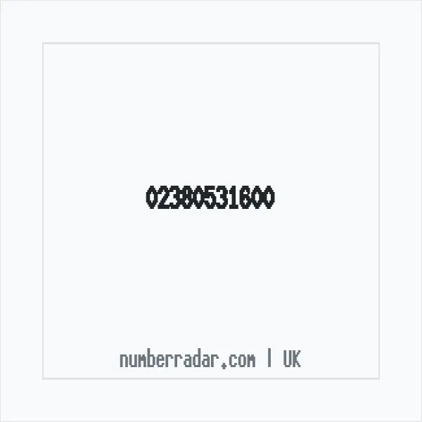 Reverse number check for +44 23 8053 1600 — who called me?