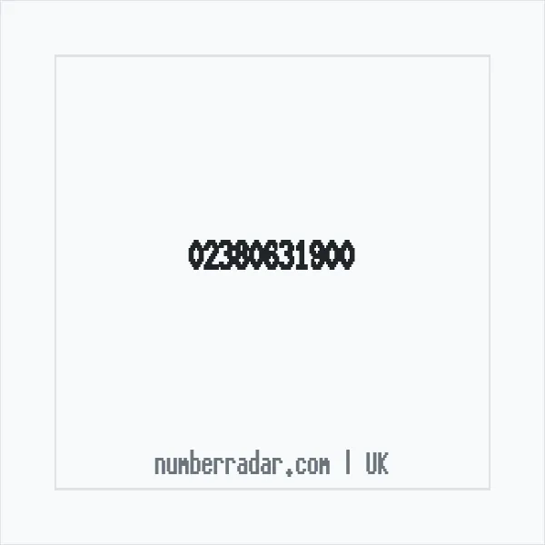 Reverse number check for +44 23 8063 1900 — who called me?