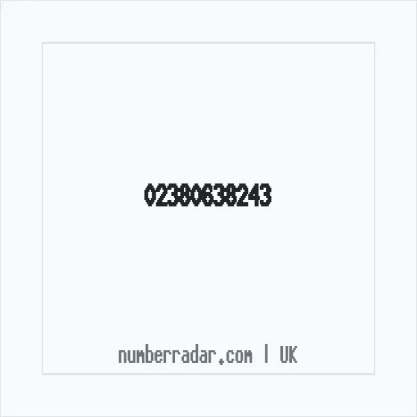 Reverse number check for +44 23 8063 8243 — who called me?