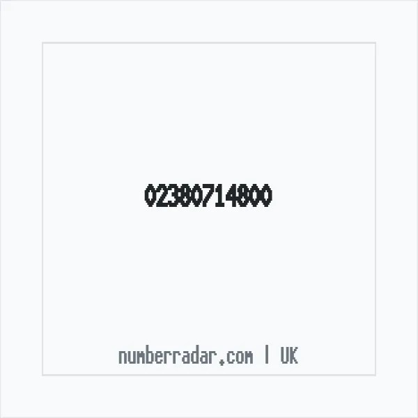 Reverse number check for +44 23 8071 4800 — who called me?