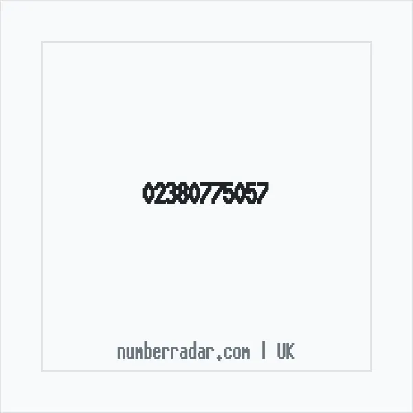 Reverse number check for +44 23 8077 5057 — who called me?