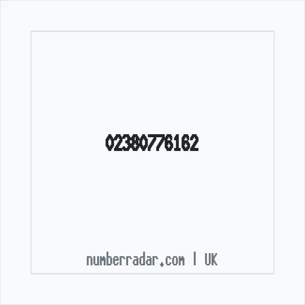 Reverse number check for +44 23 8077 6162 — who called me?
