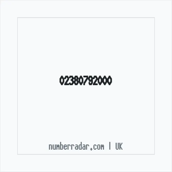 Reverse number check for +44 23 8079 2000 — who called me?