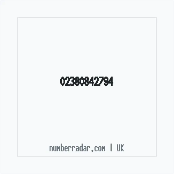 Reverse number check for +44 23 8084 2794 — who called me?