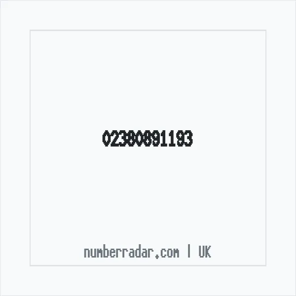 Reverse number check for +44 23 8089 1193 — who called me?
