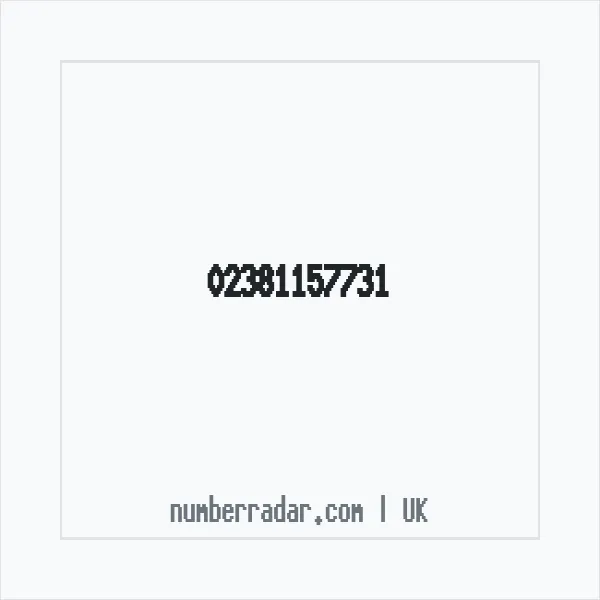 Reverse number check for +44 23 8115 7731 — who called me?