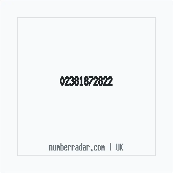 Reverse number check for +44 23 8187 2822 — who called me?