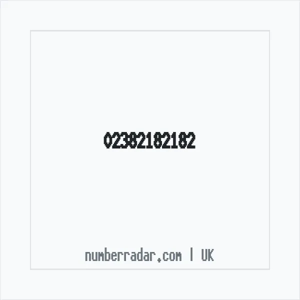 Reverse number check for +44 23 8218 2182 — who called me?