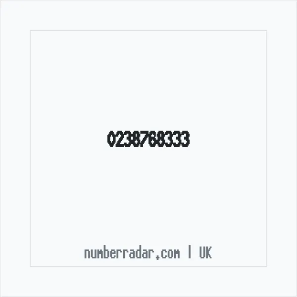 Reverse number check for +44 238768333 — who called me?