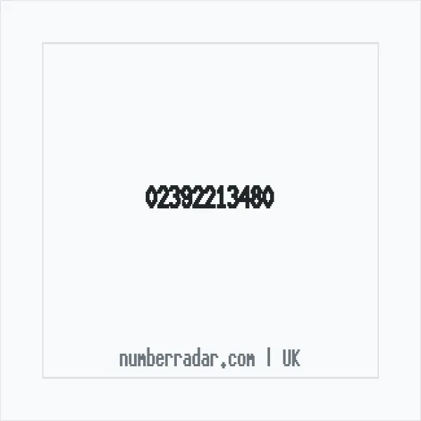 Reverse number check for +44 23 9221 3480 — who called me?