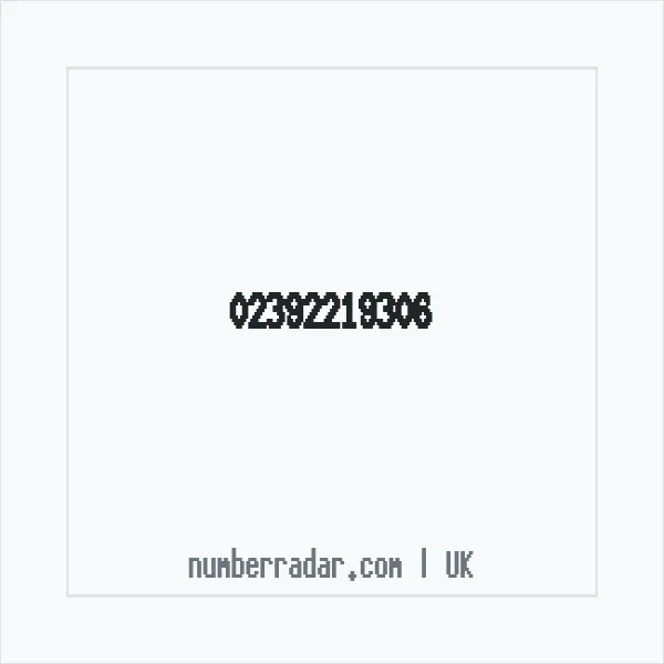 Reverse number check for +44 23 9221 9306 — who called me?