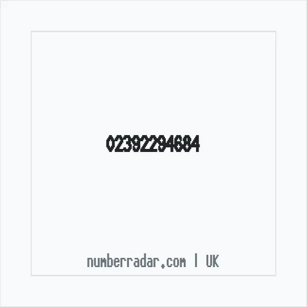 Reverse number check for +44 23 9229 4684 — who called me?