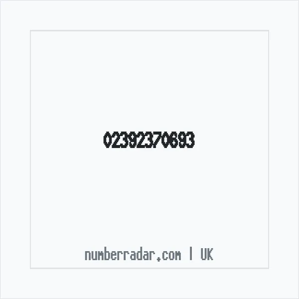 Reverse number check for +44 23 9237 0693 — who called me?