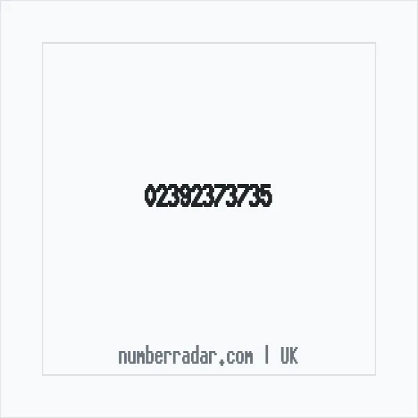Reverse number check for +44 23 9237 3735 — who called me?