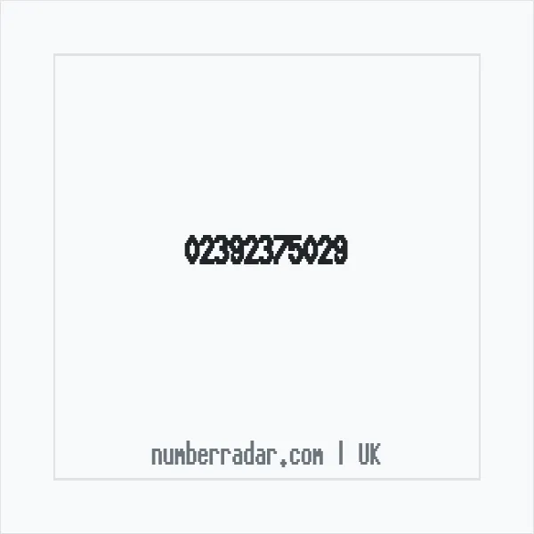 Reverse number check for +44 23 9237 5029 — who called me?