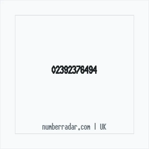 Reverse number check for +44 23 9237 6494 — who called me?