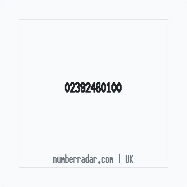 Reverse number check for +44 23 9246 0100 — who called me?