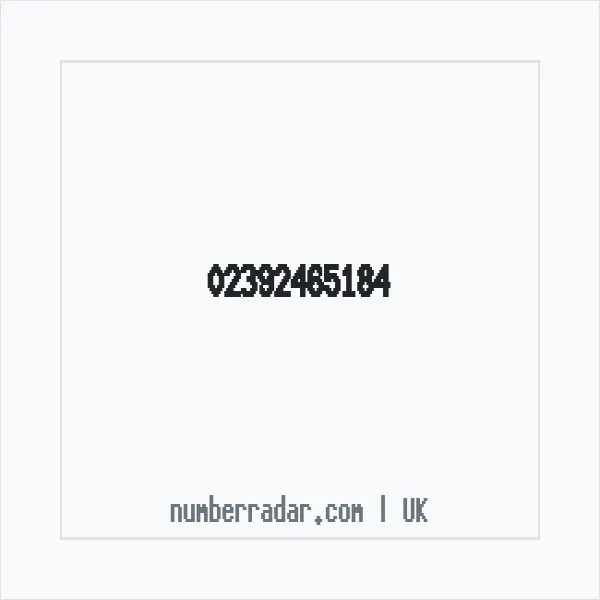 Reverse number check for +44 23 9246 5184 — who called me?