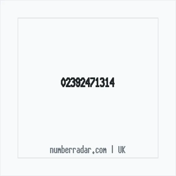 Reverse number check for +44 23 9247 1314 — who called me?